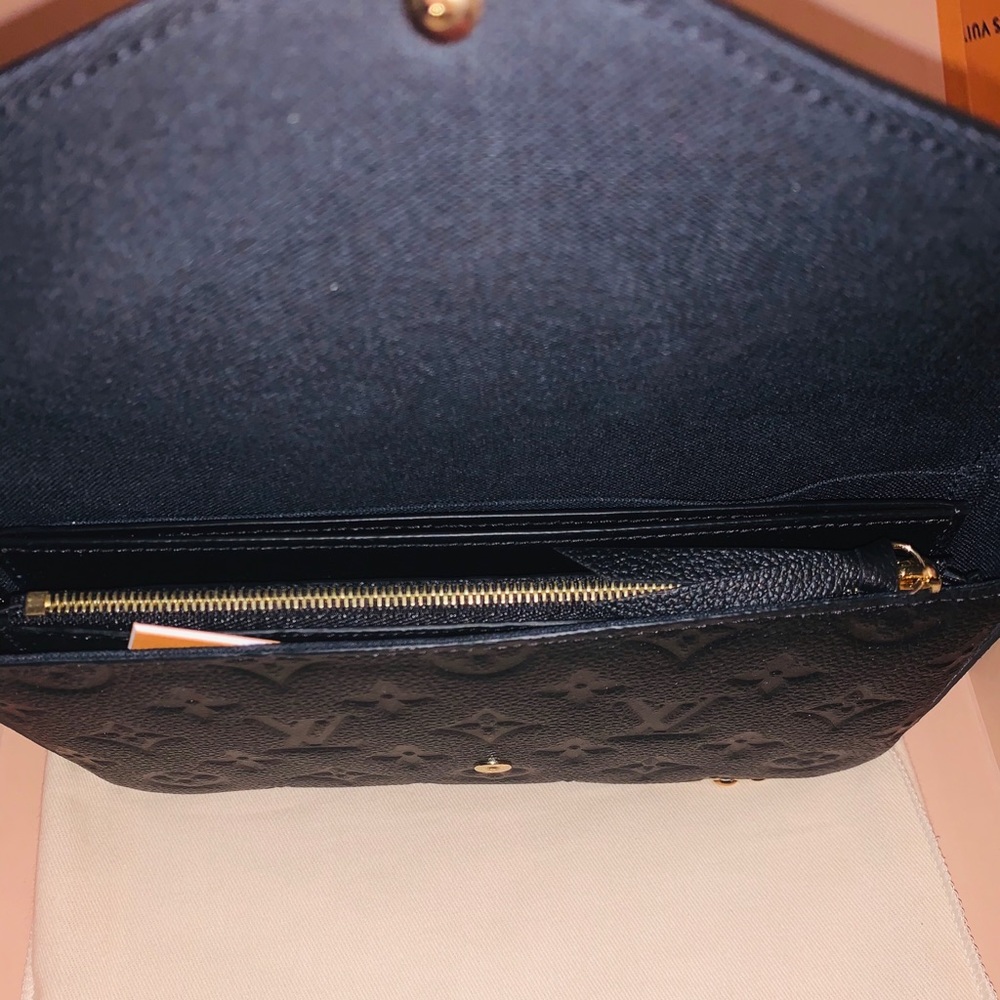 New Louis Vuitton Felicie GM Noir Black Crossbody - Picture 4 of 8